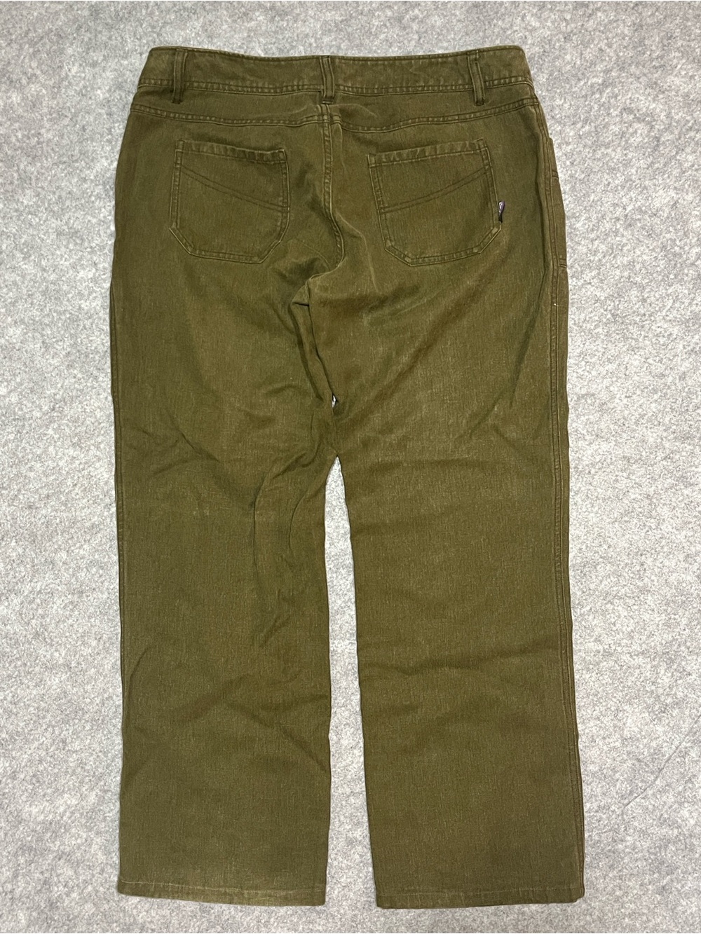 Patagonia Hemp Olive Green Straight Leg Women's Pants - Picture 2 of 6